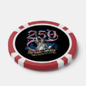 250 Jaar Amerika Herdenking 1776 2026 Poker Chips (Enkel)