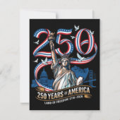 250 Jaar Amerika Herdenking 1776 2026 Save The Date (Voorkant)