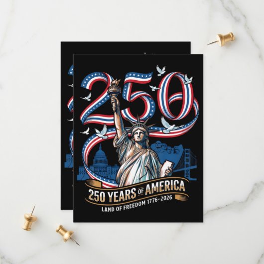 250 Jaar Amerika Herdenking 1776 2026 Save The Date (Voorkant / Achterkant in situ)