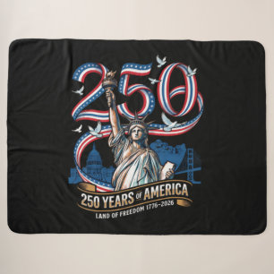 250 Jaar Amerika Herdenking 1776 2026 Sherpa Deken