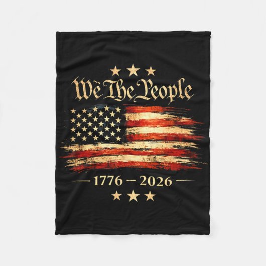 250 Jaar Amerika Herdenking 250e Onafhankelijkheid Fleece Deken (Voorkant)