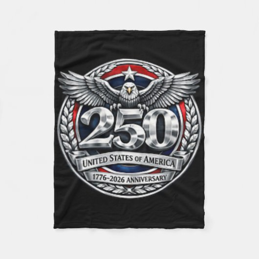 250 Jaar Amerika Herdenking 250e Onafhankelijkheid Fleece Deken (Voorkant)