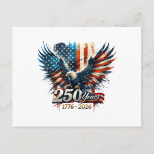 250 Jaar Amerika Herdenking 250e Onafhankelijkheid Informatiekaartje