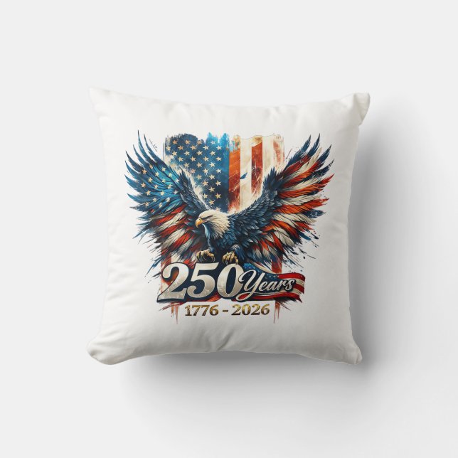 250 Jaar Amerika Herdenking 250e Onafhankelijkheid Kussen (Voorkant)