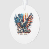 250 Jaar Amerika Herdenking 250e Onafhankelijkheid Ornament (voorkant)