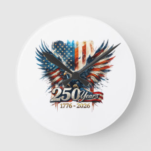 250 Jaar Amerika Herdenking 250e Onafhankelijkheid Ronde Klok