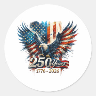 250 Jaar Amerika Herdenking 250e Onafhankelijkheid Ronde Sticker