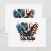 250 Jaar Amerika Herdenking 250e Onafhankelijkheid Save The Date (Voorkant / Achterkant)