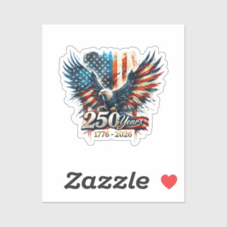 250 Jaar Amerika Herdenking 250e Onafhankelijkheid Sticker