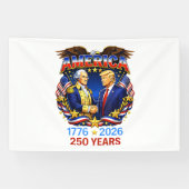 250 Jaar Amerika Herdenking 250e Spandoek (Horizontaal)