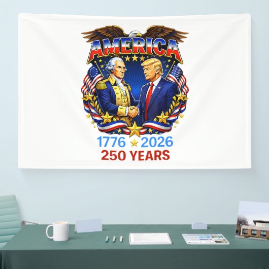 250 Jaar Amerika Herdenking 250e Spandoek (Beurs)