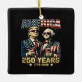 250 Jaar Amerika Herdenking 250e Trump Keramisch Ornament (Voorkant)