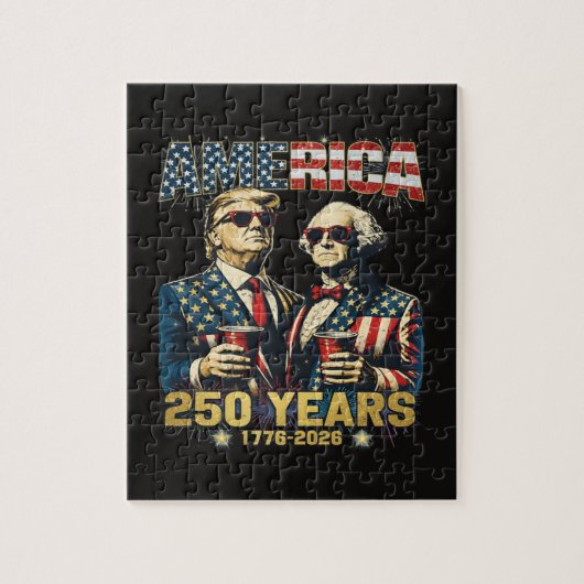 250 Jaar Amerika Herdenking 250e Trump Legpuzzel (Verticaal)