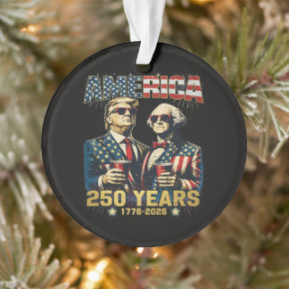 250 Jaar Amerika Herdenking 250e Trump Ornament