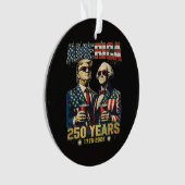 250 Jaar Amerika Herdenking 250e Trump Ornament (voorkant)