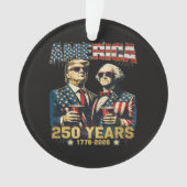 250 Jaar Amerika Herdenking 250e Trump Ornament (voorkant)