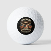 250 Jaar Amerika Herdenkingsvlag VS Golfballen (Voorkant)