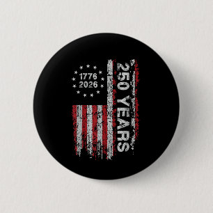 250 Jaar Amerika Jubileum 250e Onafhankelijkheid Ronde Button 5,7 Cm