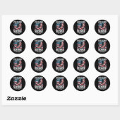 250 Jaar Amerika Jubileum 250ste Onafhankelijkheid Ronde Sticker (Vel)