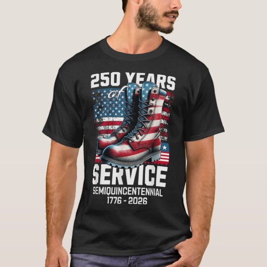 250 Jaar Amerika Jubileum 250ste Onafhankelijkheid T-shirt (Voorkant)