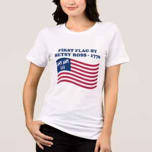 250 jaar Amerika Jubileum 4 juli  Wom Tri-Blend Shirt