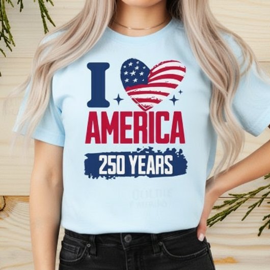 250 jaar Amerika T-shirt