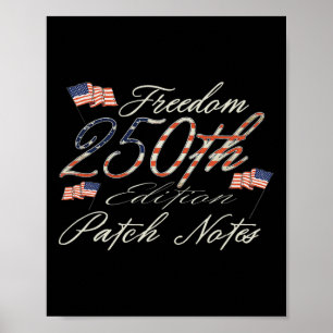 250 Jaar Amerika Verjaardag 1776-2026 Onafhankelij Poster