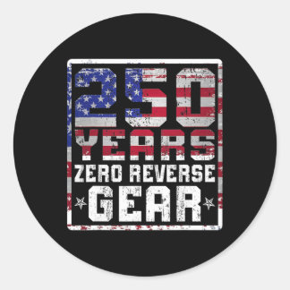 250 Jaar Amerika Verjaardag 1776-2026 Onafhankelij Ronde Sticker