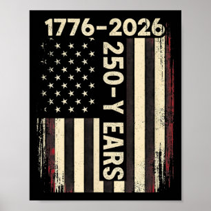250 jaar amerika verjaardag 250e onafhankelijkheid poster
