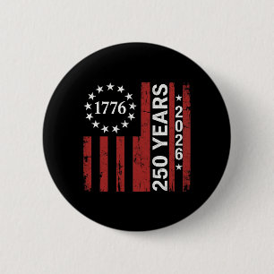 250 Jaar Amerika Verjaardag 250e Onafhankelijkheid Ronde Button 5,7 Cm