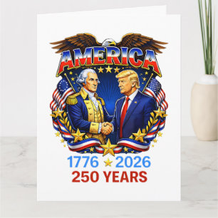 250 Jaar Amerika Verjaardag 250ste Kaart