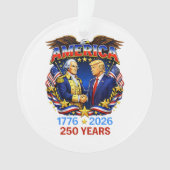 250 Jaar Amerika Verjaardag 250ste Ornament (voorkant)
