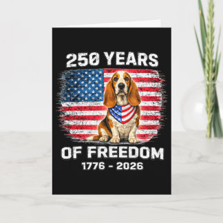 250 Jaar Amerika Verjaardag Bet Hound 250e Verjaar Kaart