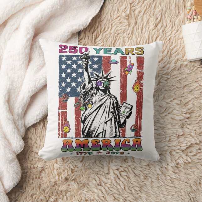 250 Jaar Amerika Vierde Juli 2026 Patrio Semiqu Kussen (Deken)