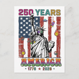 250 Jaar Amerika Vierde Juli 2026 Patrio Semiquinc Briefkaart