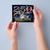 250 Jaar Amerika Viering 1776 2026 Flyer (Hand)