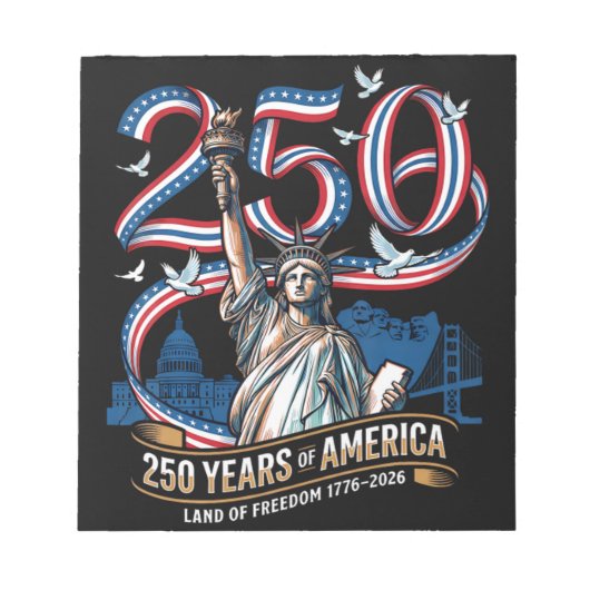 250 jaar amerika viering 1776 2026 notitieblok (Voorkant)
