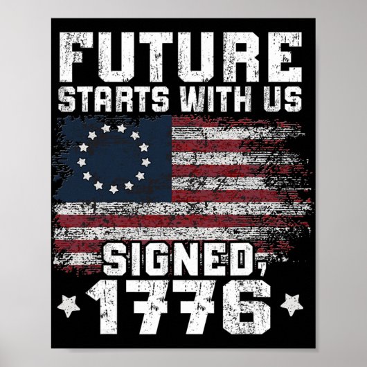 250 Jaar Amerika Viering 1776-2026 Onafhankelijkhe Poster (Voorkant)