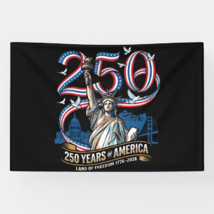 250 Jaar Amerika Viering 1776 2026 Spandoek