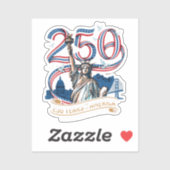 250 Jaar Amerika Viering 1776 2026 Sticker (Vel)