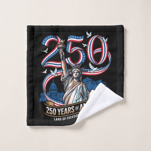 250 Jaar Amerika Viering 1776 2026 Washandje (Wasdoekje)