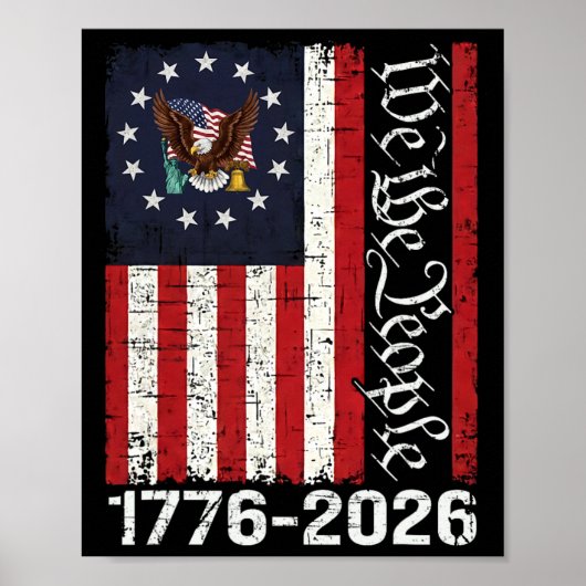 250 jaar Amerika viering 250e Onafhankelijkheid D Poster (Voorkant)