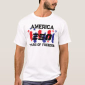 250 Jaar Amerika Viering 250e Onafhankelijkheid D T-shirt (Voorkant)