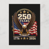 250 Jaar Amerika Viering 250e Uitnodiging Briefkaart (Voorkant)