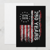 250 jaar Amerika viering 250ste onafhankelijkheid Kaart (Voorkant / Achterkant)