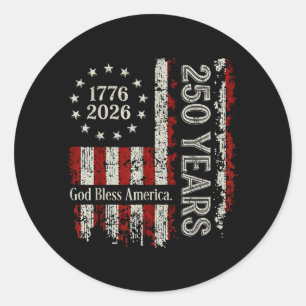 250 jaar Amerika viering 250ste onafhankelijkheid Ronde Sticker