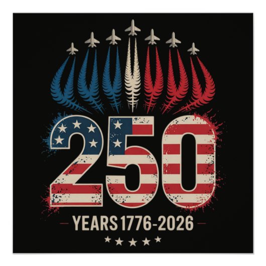 250 Jaar Amerika Viering Perfect Poster (Voorkant)
