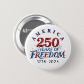 250 Jaar Amerika Viering Ronde Button 5,7 Cm (Voorkant /achterkant)