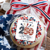 250 Jaar Amerika Viering van het Jubileum Vierkante Sticker