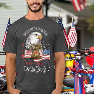 250 Jaar Amerika Wij Het Volk Adelaar & Vrijheid T-shirt